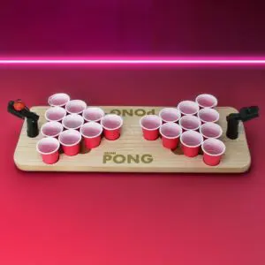 Mini Bierpong - Bierpong in Kompakt, inkl Becher, Shotpong komplett Set