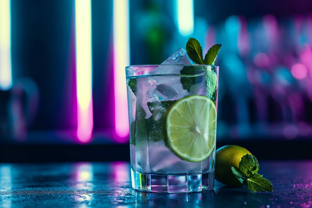 gin and tonic cocktail