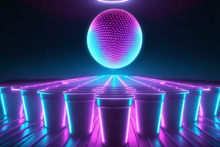 Bierpong Trinkspiel auf Alkoholy