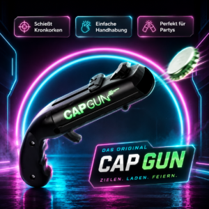 Capgun - пистолет для откупоривания бутылок, открывалка для бутылок, открывалка для пива, пистолет для откупоривания пивных пробок с дальностью стрельбы 5 метров